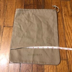 Authentic Burberry Tan Dust Bag 10 x 11 1/2